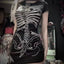 Skull Print See-through Mini Dress