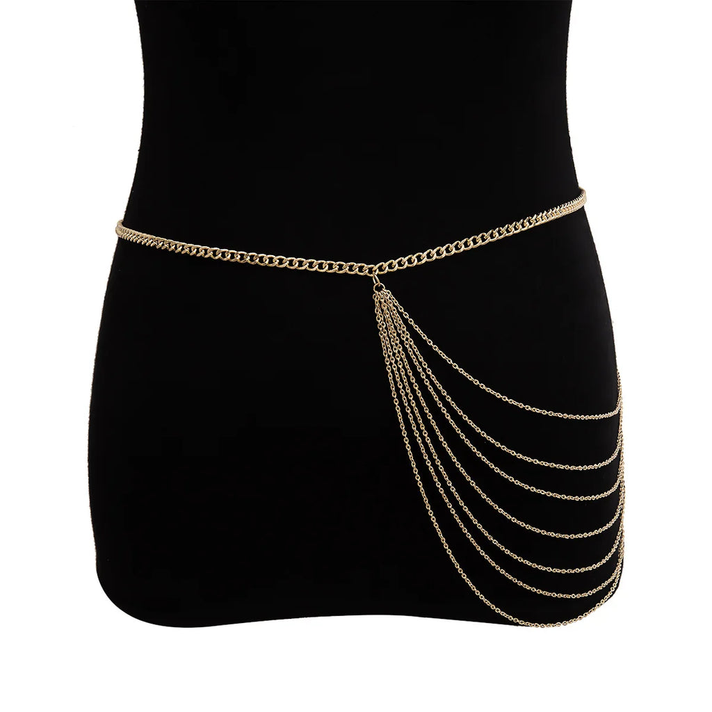 Bohemian Gothic Golden Belly Chain Belt