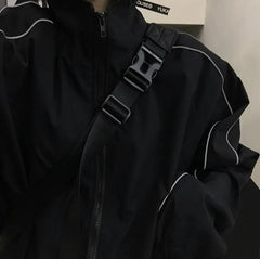 Black Reflective Casual Jacket