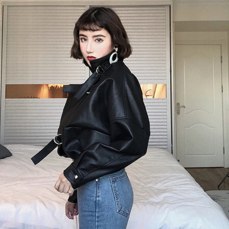 Batwing Sleeve Moto Jacket Secondary image