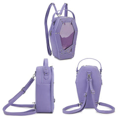 Black Gothic Pentagram Designer Casual Retro Unisex Women Fashion Leather Shoulder Bag Halloween