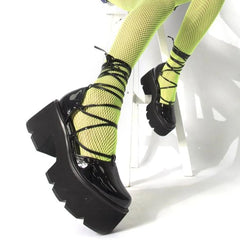 Punk Gothic Chunky Lace-Up Sneaker