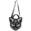 Gothic Punk Style Pentacle Cat Top Handle Fashion Bag Black / (30Cm Halloween