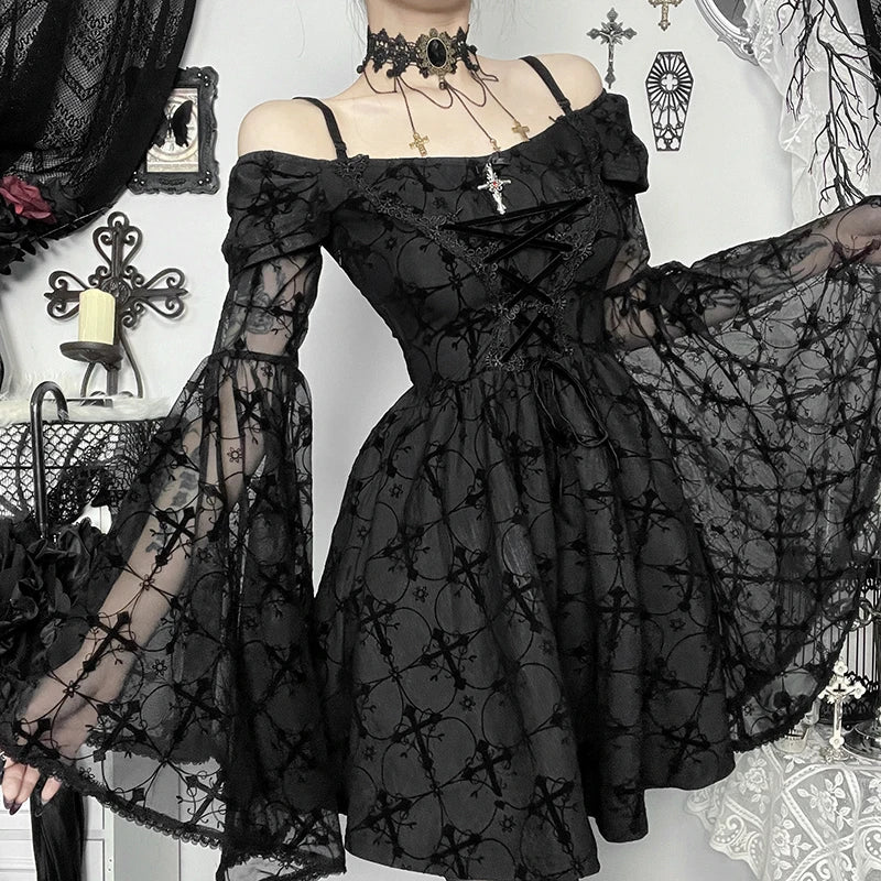 Contrast Patchwork Mini Dress