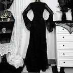 Cross Plush Long Sleeved Midi Dress