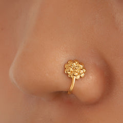 Geometric Floral U-Shape Nose Studs