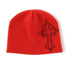 Dark Y2K Punk Letter Knit Hat