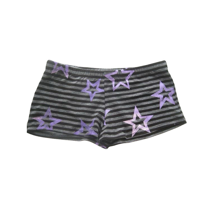 K-Pop Star Print Fitted Shorts