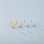 925 Silver Zircon Piercing Nose Studs