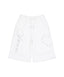 Heart Rhinestone Wide-Leg Cropped Pants