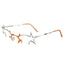 Cyber Y2K Star Shape Futuristic Glasses