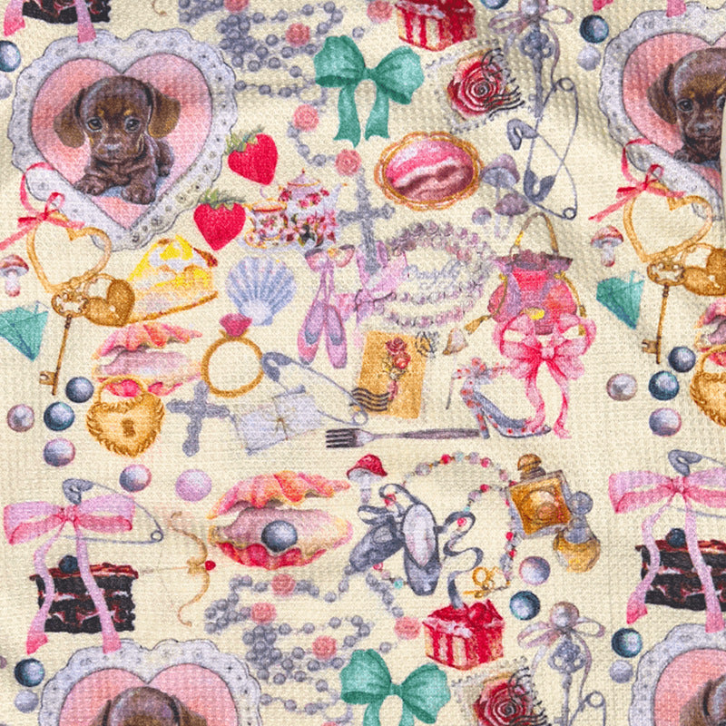 Y2K Puppy Print Vintage Sweet Slip Mini Dress