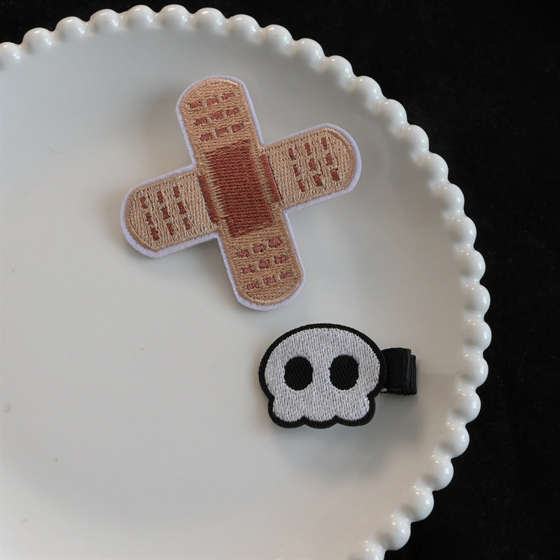 Gothic Cartoon Cross Skull Heart Hair Accs Main image