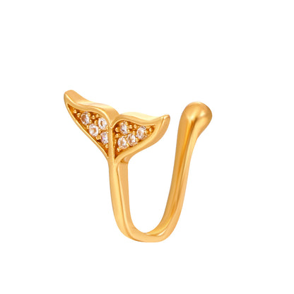 Animal Zircon U-Shape Clip-On Nose Studs
