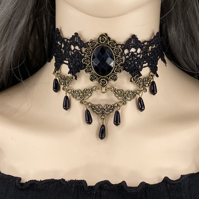 Gothic Lolita Lace Palace Sweet Necklace Halloween