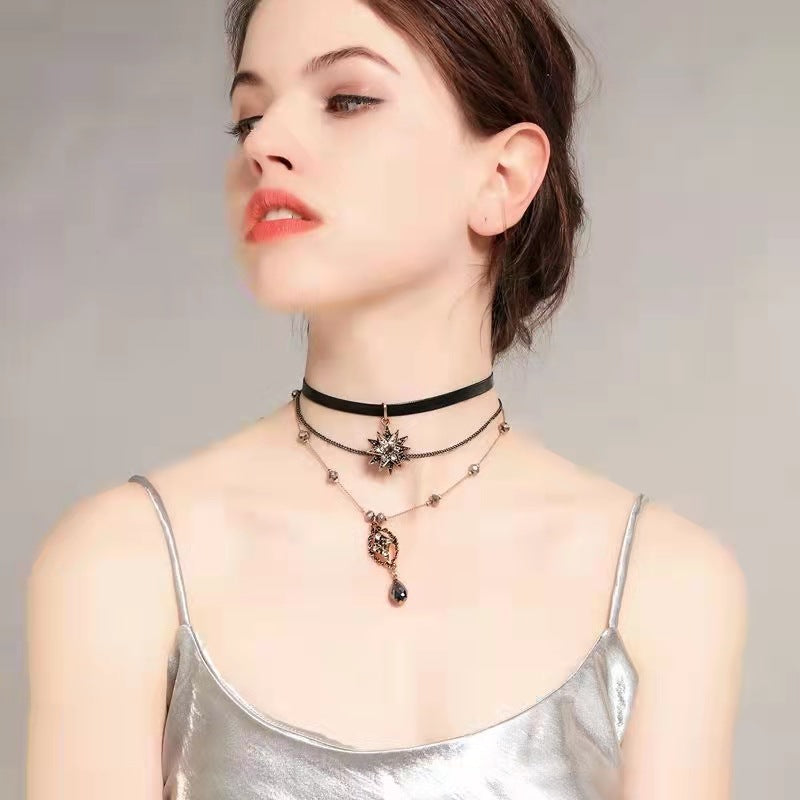 Harajuku Dark Lolita Gothic Steam Punk Choker Necklace Halloween