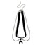 Gothic Black Velvet Crescent Pendant Necklace Black Halloween