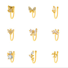 Creative Zircon Animal U-Shape Nose Studs