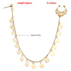 Boho Chain Tassel Nose Studs