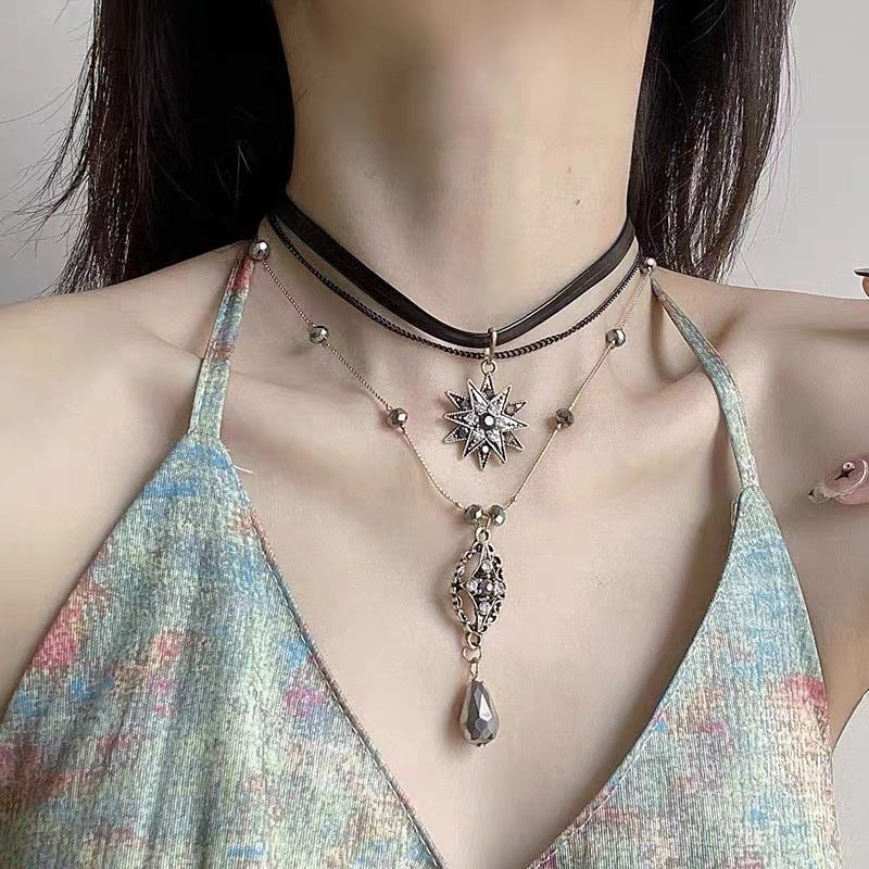 Diamond Crystal Long Chain Vintage Bohemian Necklace Secondary image