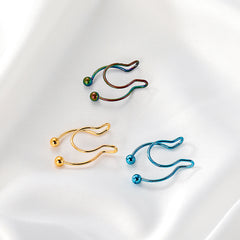Stainless Steel U-Shape Clip-On Nose Studs