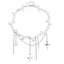 Cool Style Cross Star Diamond Necklace Steel Halloween