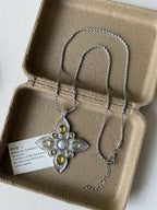 Y2K Chic Clover Zircon Necklace