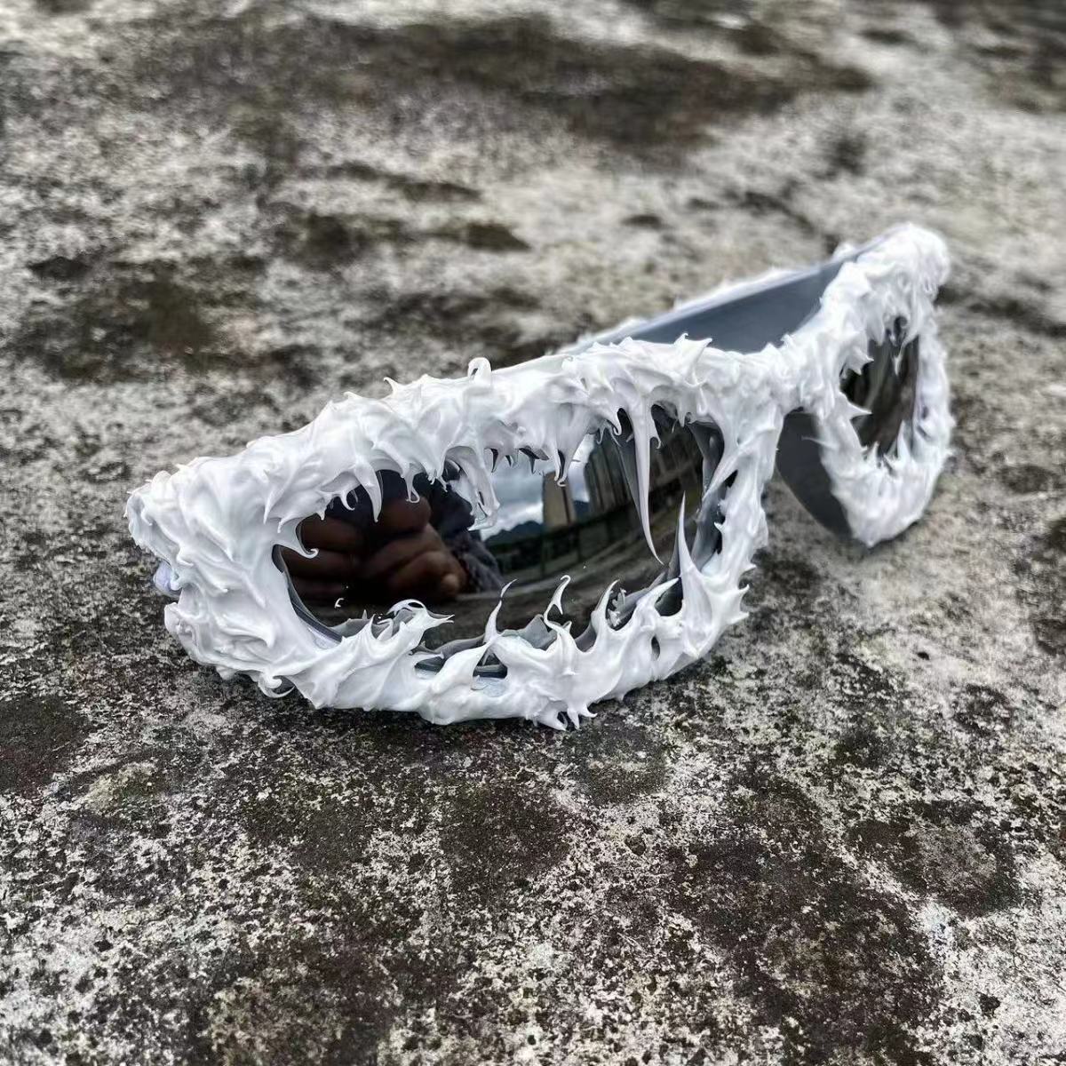 Dark Gothic Y2K Drip Punk Glasses Secondary image