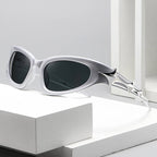 Y2K Cat Eye Star Statement Glasses