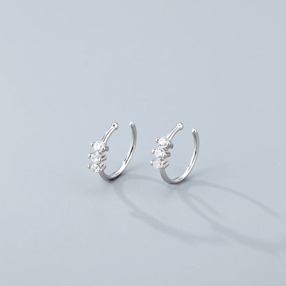 925 Silver Zircon Piercing Nose Studs