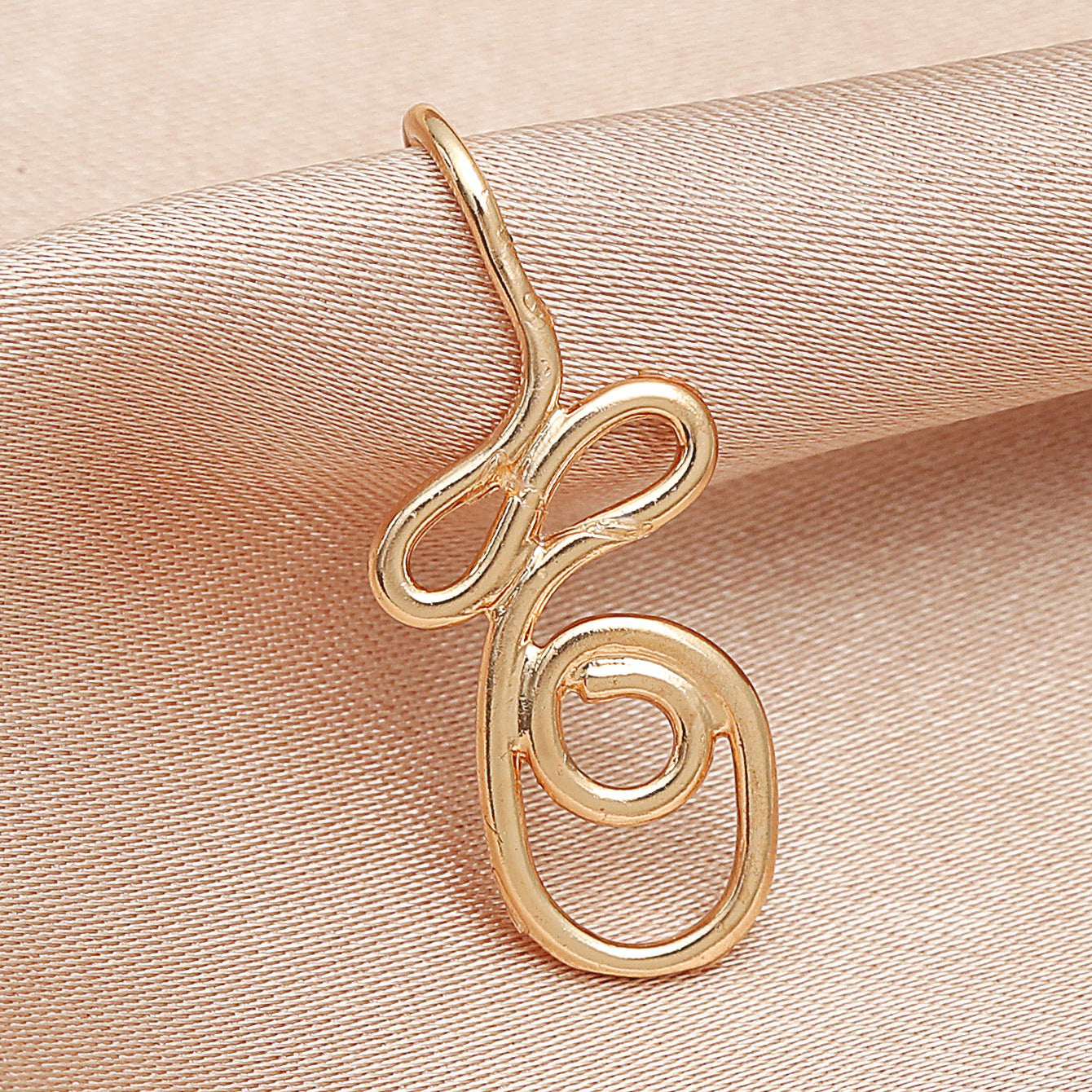 Copper-Plated U-Shape Clip-On Nose Studs Secondary image