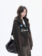 GothicPunkEmbroidered Graphic Hoodie Cardigan