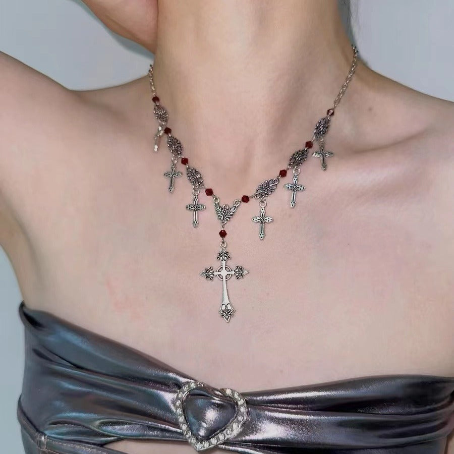Cross Pendant Dark Gothic Hip-Hop Sweet Cool Necklace Halloween Main image