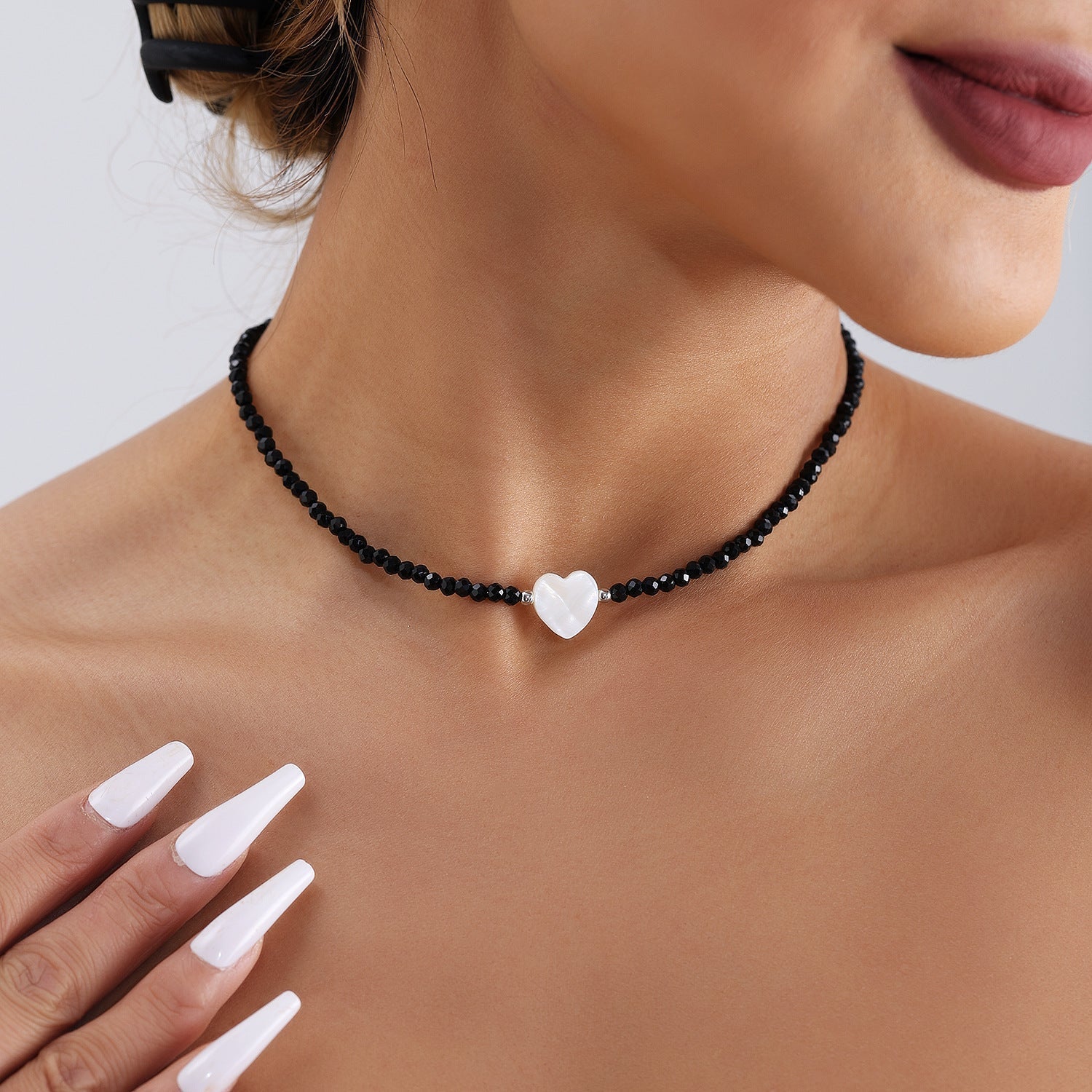 Unique White Water Wave Shell Necklace Secondary image