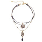 Harajuku Dark Lolita Gothic Steam Punk Choker Necklace Silver Halloween