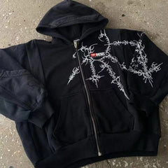 Thorn Street Zip-up Double Hoodie