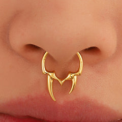 Gothic Horn U-Shape Clip-On Nose Studs