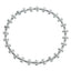 K Cross Heart Vintage Elastic Necklace White Halloween