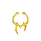 Gothic Horn U-Shape Clip-On Nose Studs