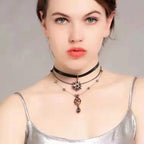 Harajuku Dark Lolita Gothic Steam Punk Choker Necklace Halloween