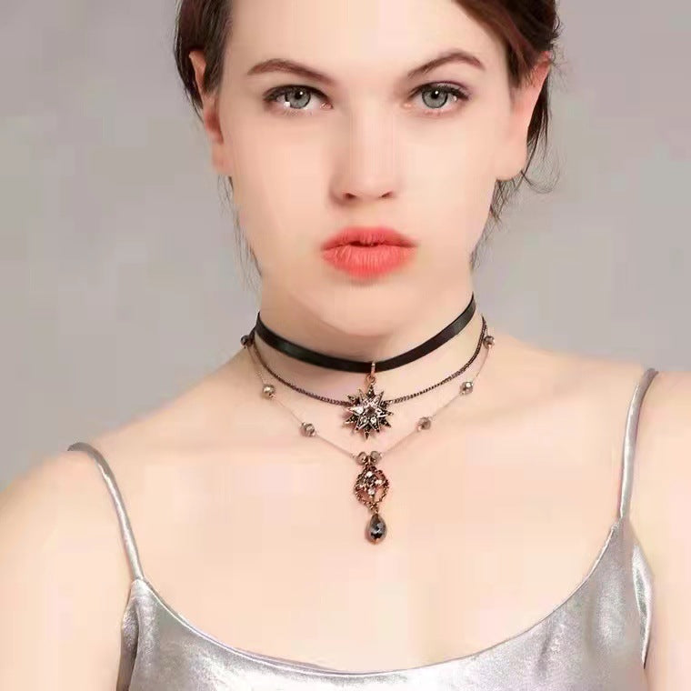 Harajuku Dark Lolita Gothic Steam Punk Choker Necklace Halloween