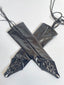 Glossy Lace Up Long Gloves