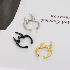 Gothic Horn U-Shape Clip-On Nose Studs