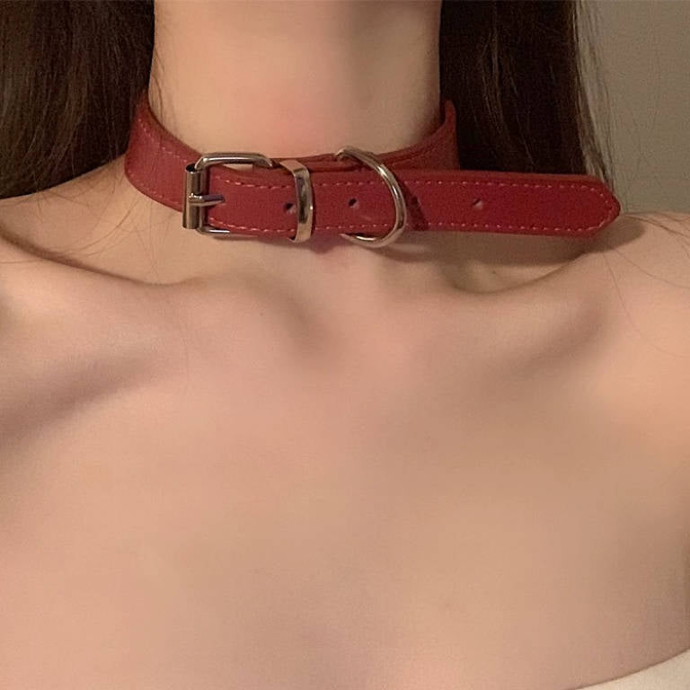 Choker Design Leather Neck Gothic Punk Cool Necklace Halloween Main image