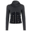 itted Ribbed Zip Detail Crop Top