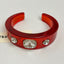 Rhinestone Resin Round Open Bracelet