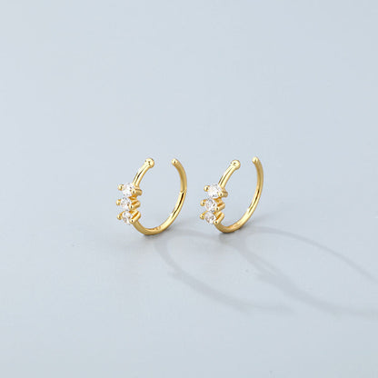 925 Silver Zircon Piercing Nose Studs