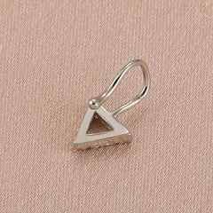 Geometric Zircon Open-Loop Nose Studs