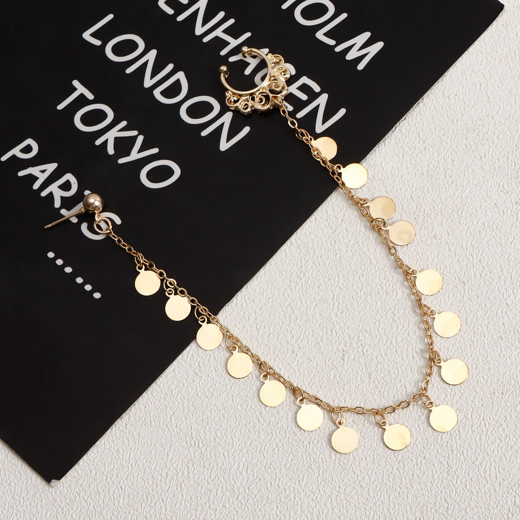Boho Chain Tassel Nose Studs