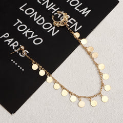 Boho Chain Tassel Nose Studs